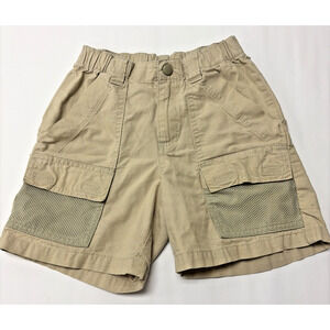 Columbia PFG Brown Cargo Shorts Boys XS 6-7 Hiking Fishing Casual